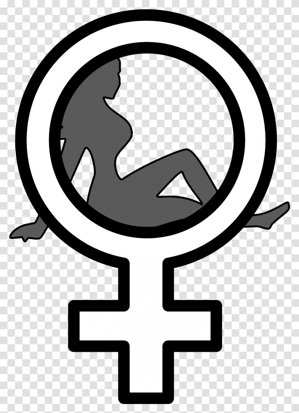 Woman, Cross, Emblem, Logo Transparent Png