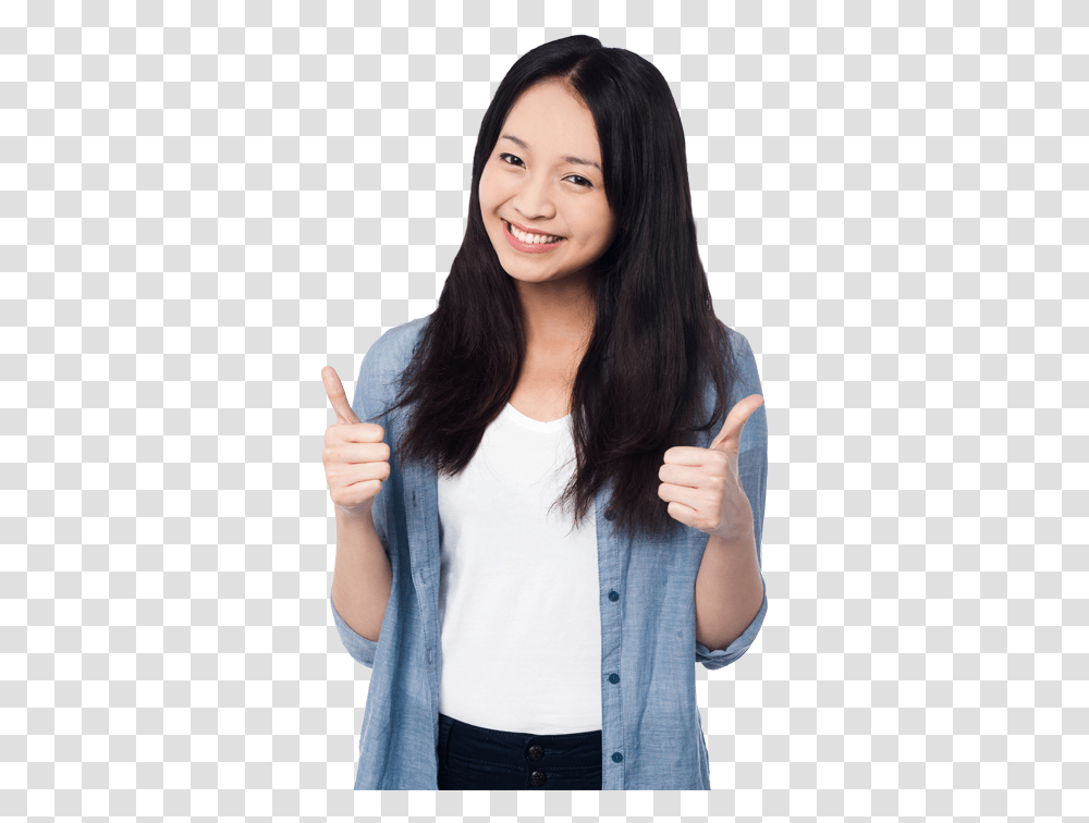 Woman Thumbs Up, Person, Finger, Human, Face Transparent Png