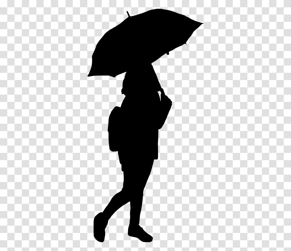 Woman Umbrella SilhouetteTitle Woman Umbrella Portable Network Graphics, Gray, World Of Warcraft Transparent Png