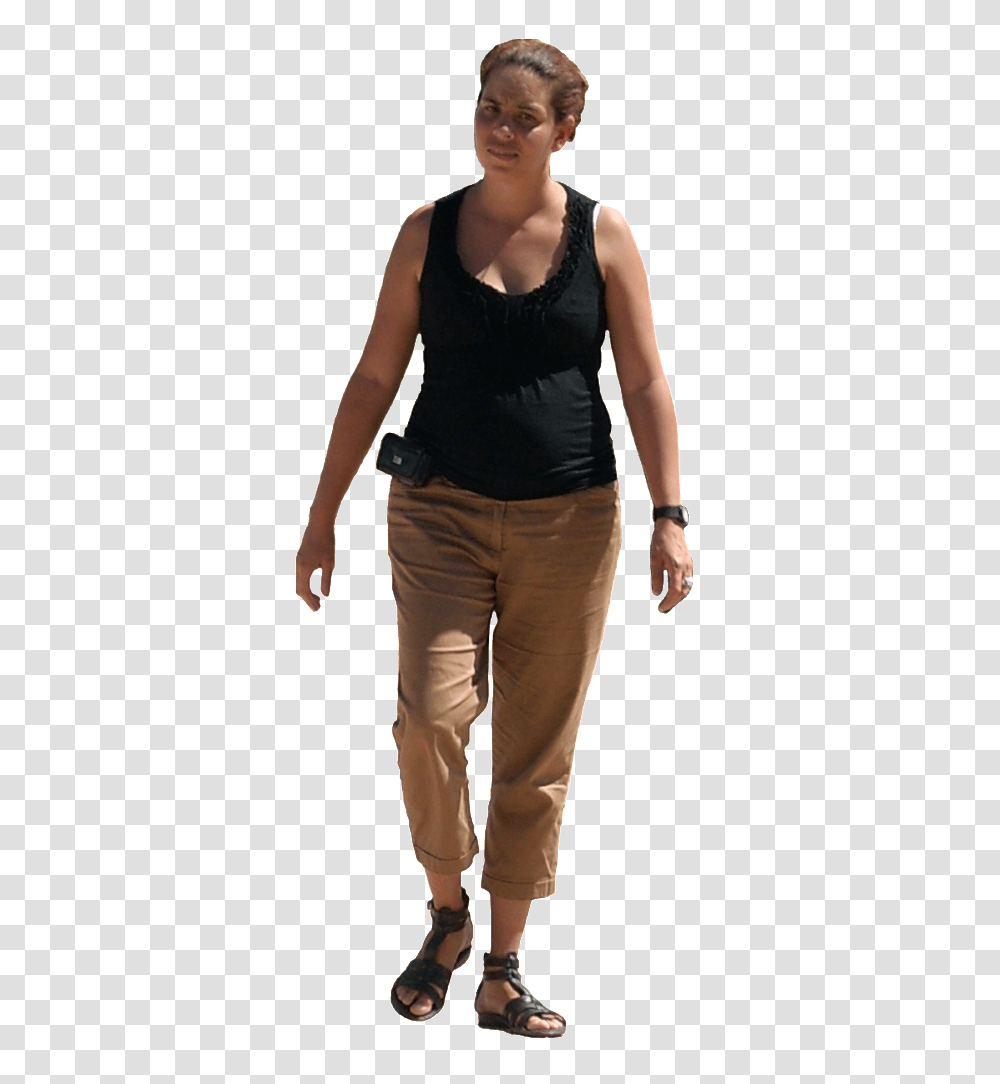 Woman Walking, Person, Pants, Face Transparent Png