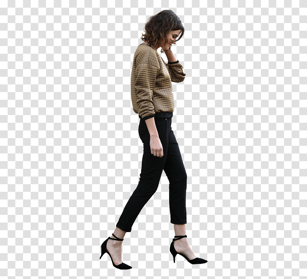 Woman Walking Cutout More Architecture People Walking, Clothing, Person, Female, Sleeve Transparent Png