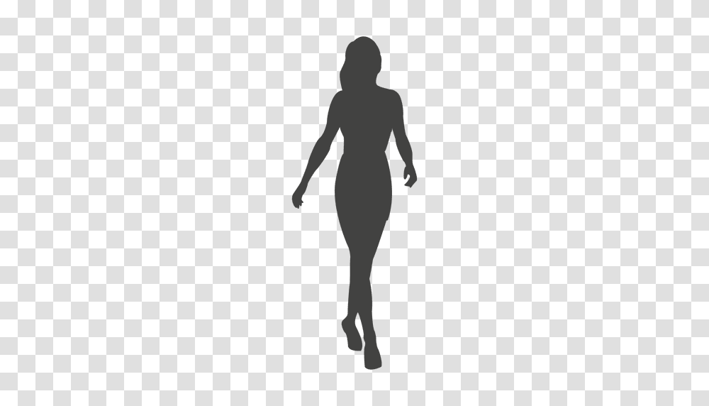 Woman Walking Fast Silhouette, Person, Light, Hand Transparent Png