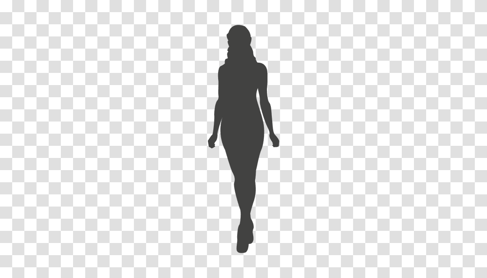 Woman Walking Front Silhouette, Person, Human, Alien, Light Transparent Png