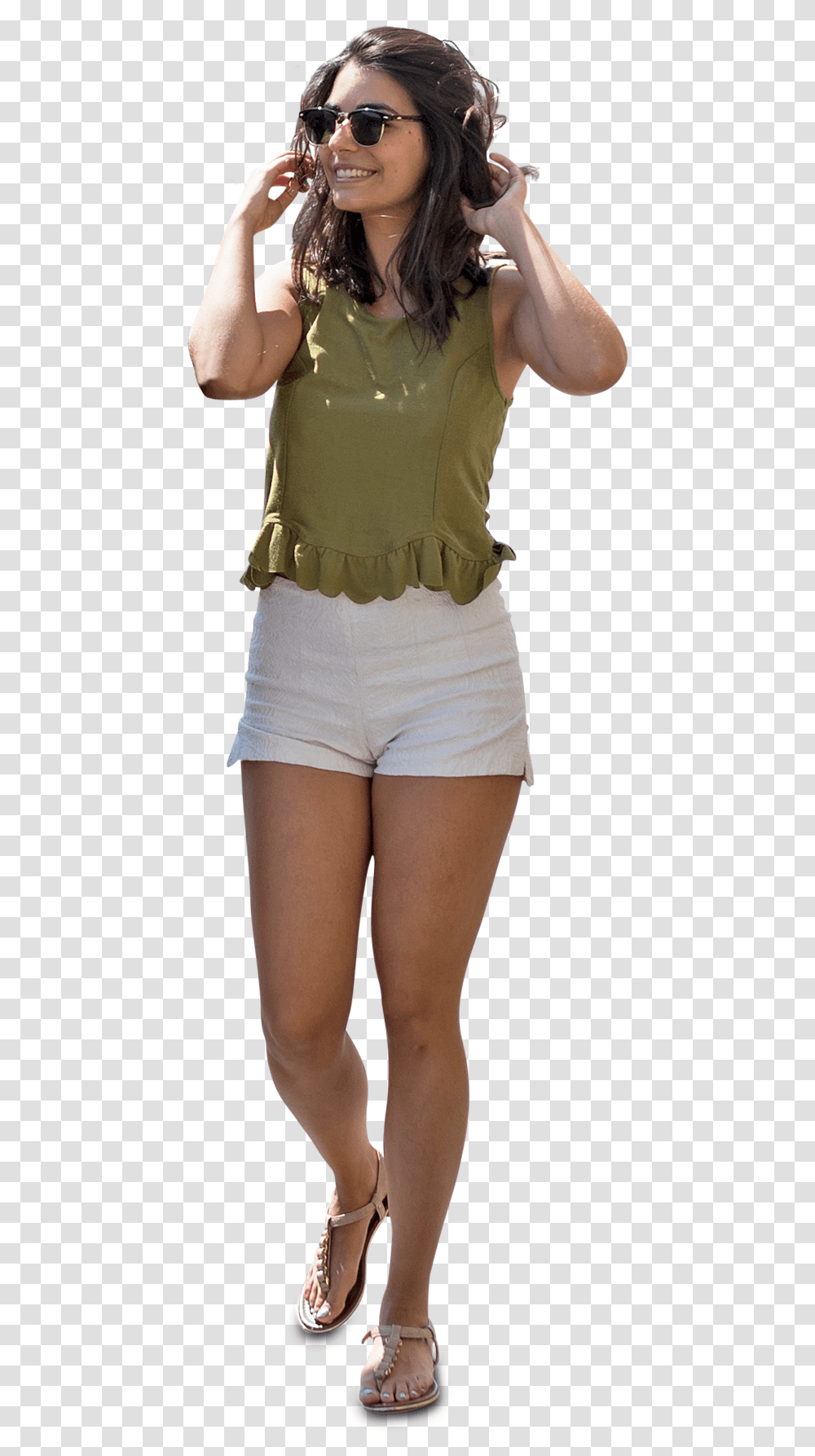 Woman Walking, Shorts, Apparel, Person Transparent Png