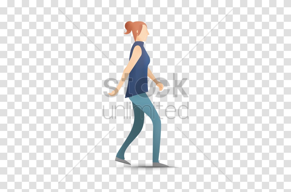 Woman Walking Vector Image, Person, Cleaning, Duel, Sport Transparent Png