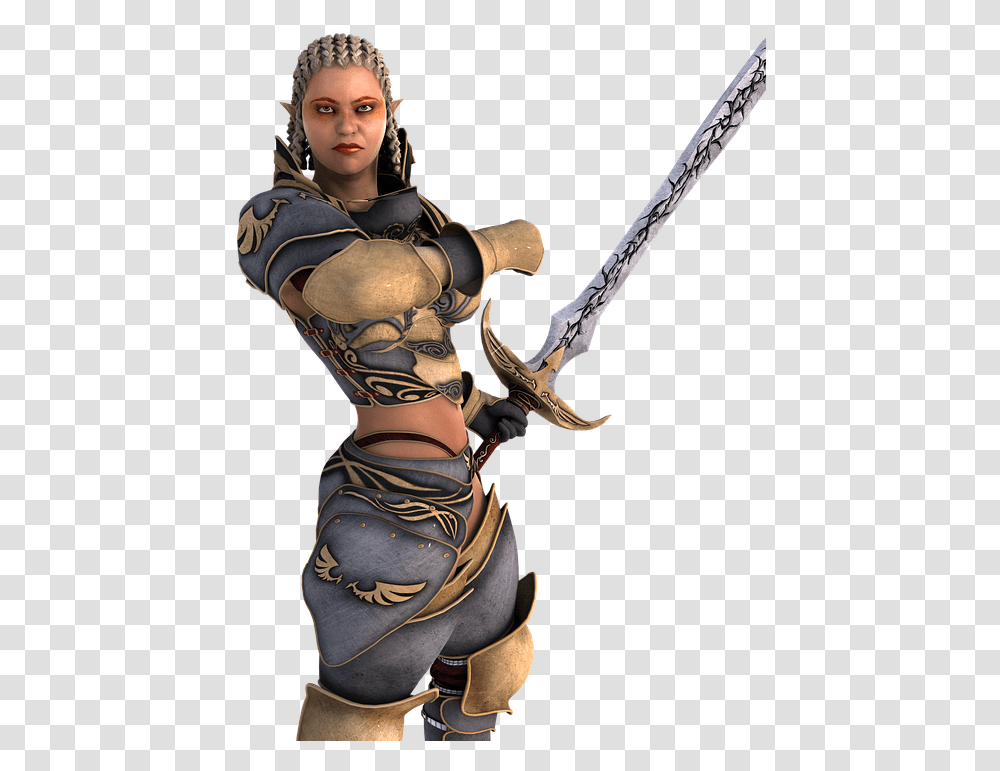 Woman Warrior Fit Power Fighter Tough Girl Figurine, Person, Human, Weapon, Weaponry Transparent Png