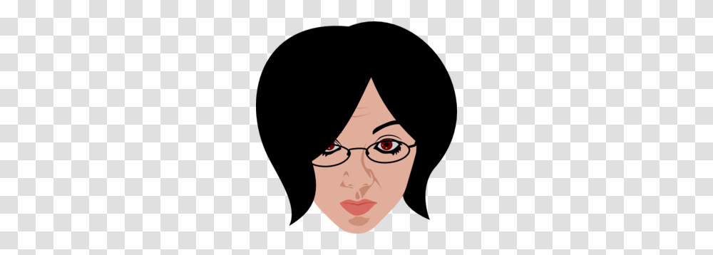 Woman Wearing Glasses Clip Art, Face, Person, Human, Accessories Transparent Png