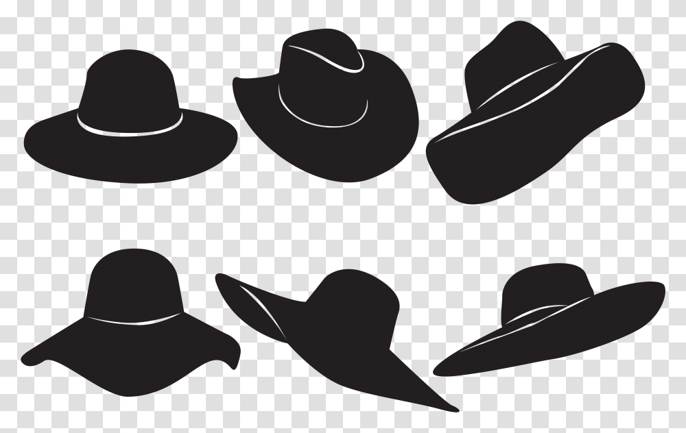 Woman With A Hat Black Hat Ladies Cap Vector, Apparel, Sun Hat, Cowboy Hat Transparent Png