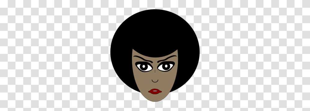 Woman With Afro Clip Art, Hair, Face, Cat, Pet Transparent Png