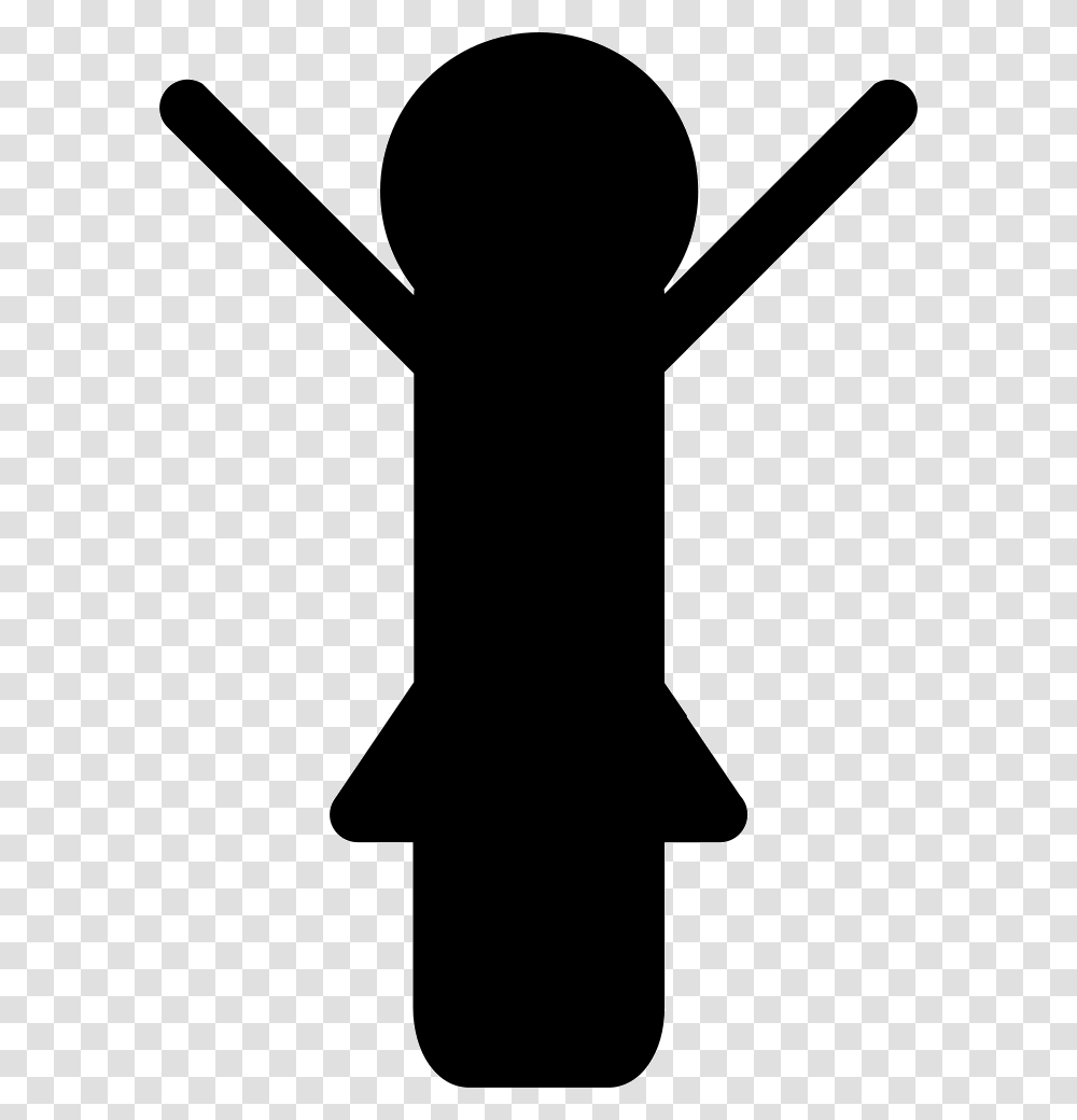 Woman With Arms Raised Up Comments, Silhouette, Axe, Tool, Shovel Transparent Png