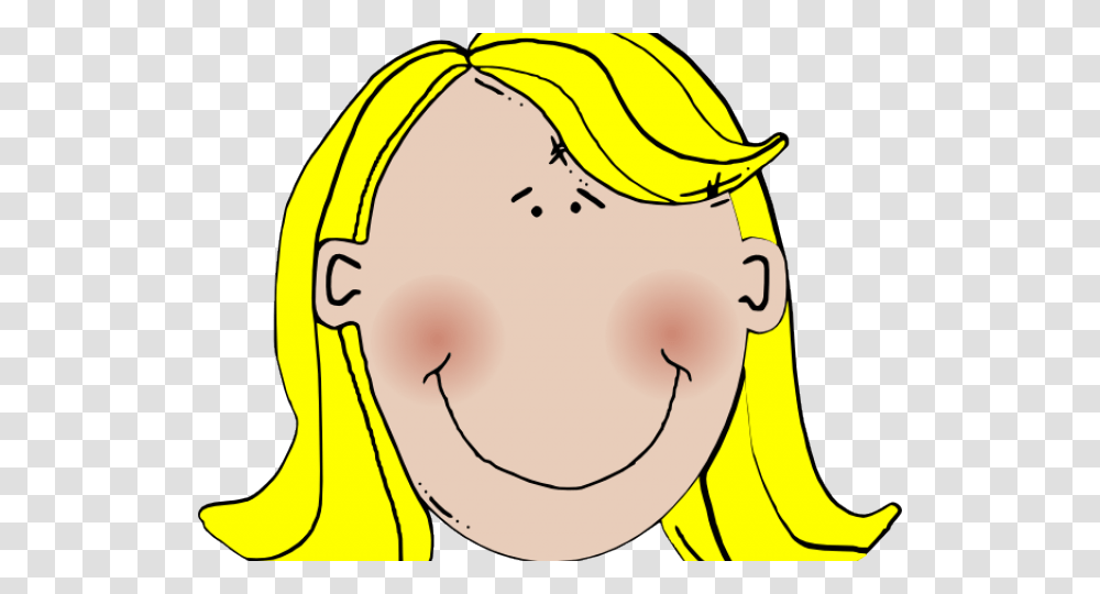 Woman With Blonde Hair Clipart Blonde Clipart, Head, Face, Plant, Banana Transparent Png