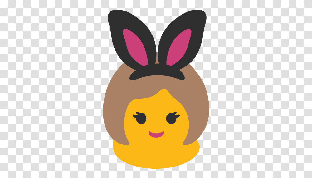Woman With Bunny Ears Emoji For Facebook Email & Sms Id Girl With Bunny Ears Emoji, Plant, Food, Vegetable, Sweets Transparent Png