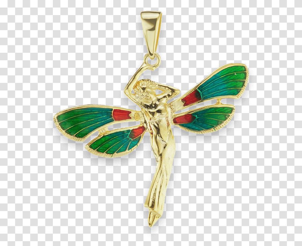 Woman With Butterfly Wings Charm Locket, Pendant, Crucifix, Cross Transparent Png