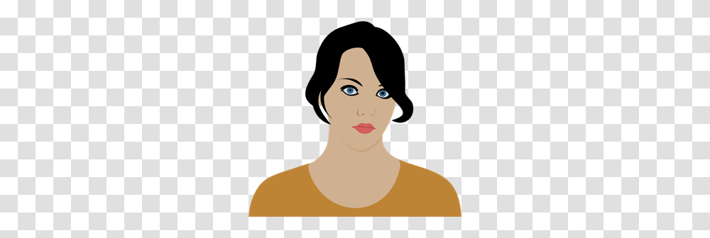 Woman With Dark Brown Hair Clip Arts For Web, Face, Snowman, Winter, Outdoors Transparent Png