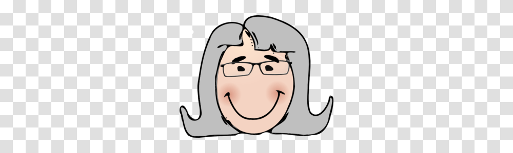 Woman With Glasses Grey Hair Clip Art, Head, Cushion, Face, Jaw Transparent Png