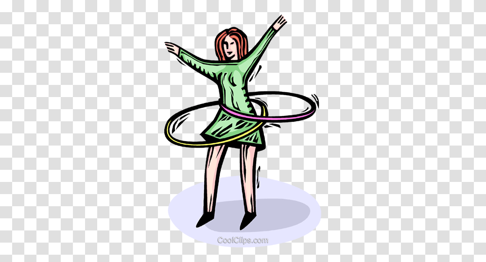 Woman With Two Hula Hoops Royalty Free Vector Clip Art, Whip, Elf, Toy, Leisure Activities Transparent Png