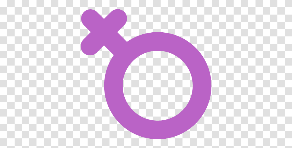 Woman Women Symbol Cross Circle Icon Purple, Key, Rattle Transparent Png