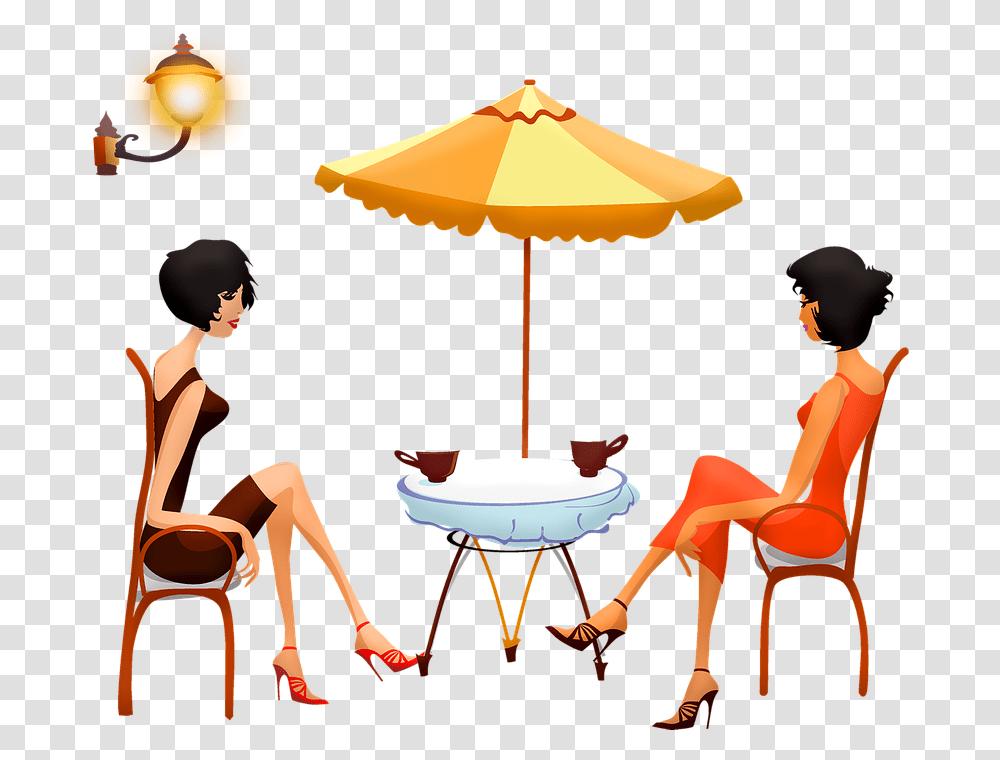 Women At Cafe Woman Drinking Coffee Women Cup Coffee Shop Clip Arts, Person, Lamp, People, Female Transparent Png