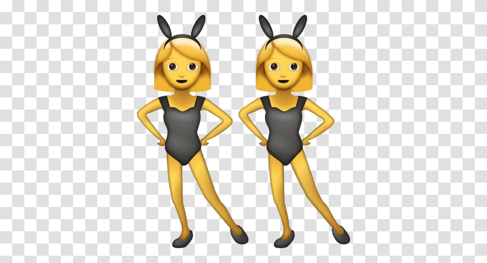 Women Bunny Emoji, Person, Human, People, Toy Transparent Png