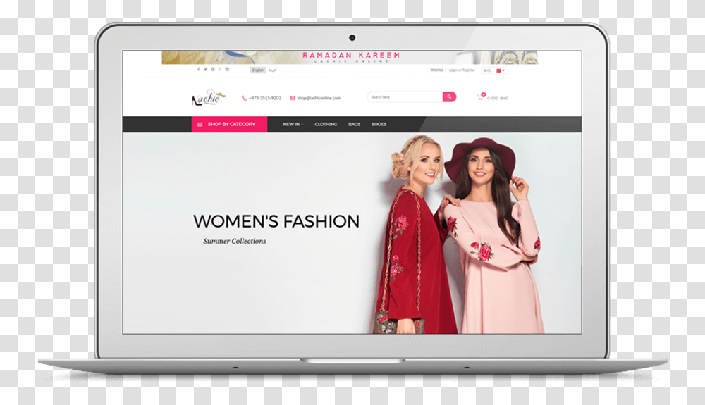 Women Fashion Ecommerce Website Development E Commerce Fashion Web, Person, Monitor, Screen, Electronics Transparent Png