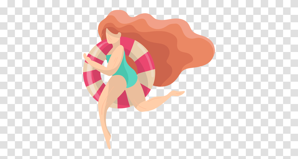 Women Girl Bathing Suit Swimsuit Hair Swimming Woman Illustration, Animal, Invertebrate, Cupid Transparent Png