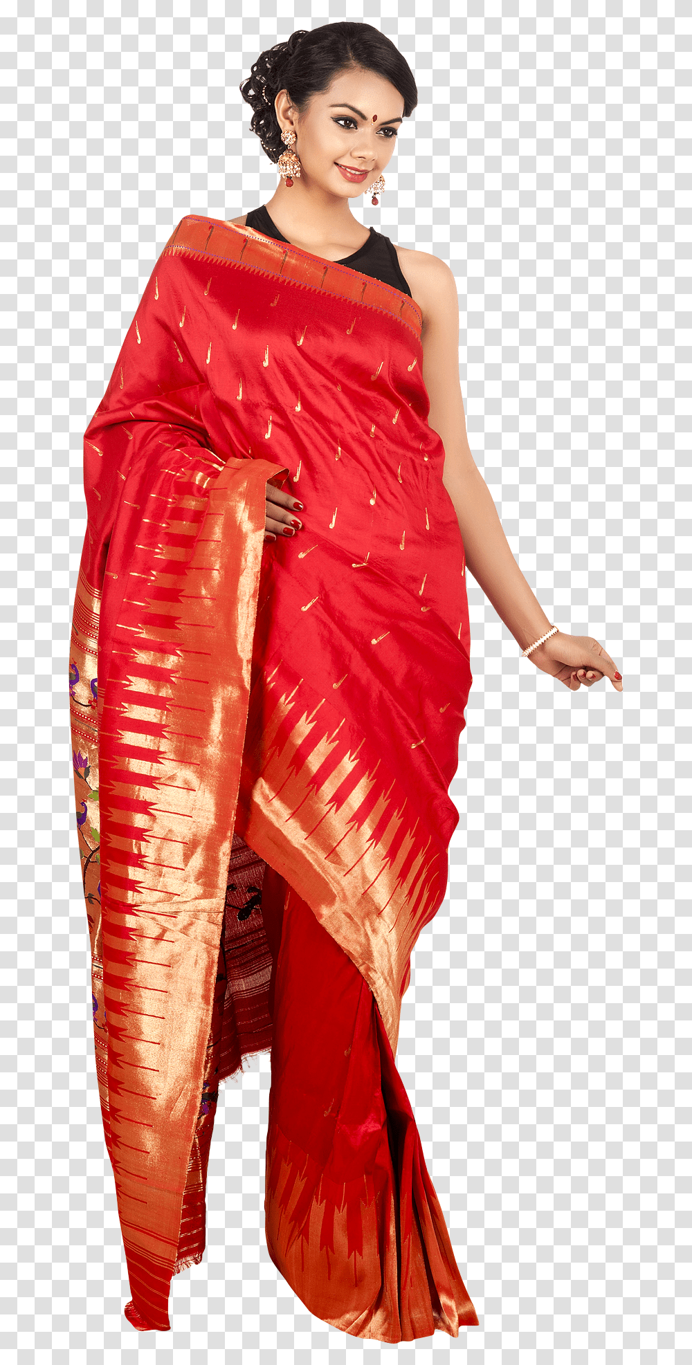 Women In Saree, Apparel, Sari, Silk Transparent Png