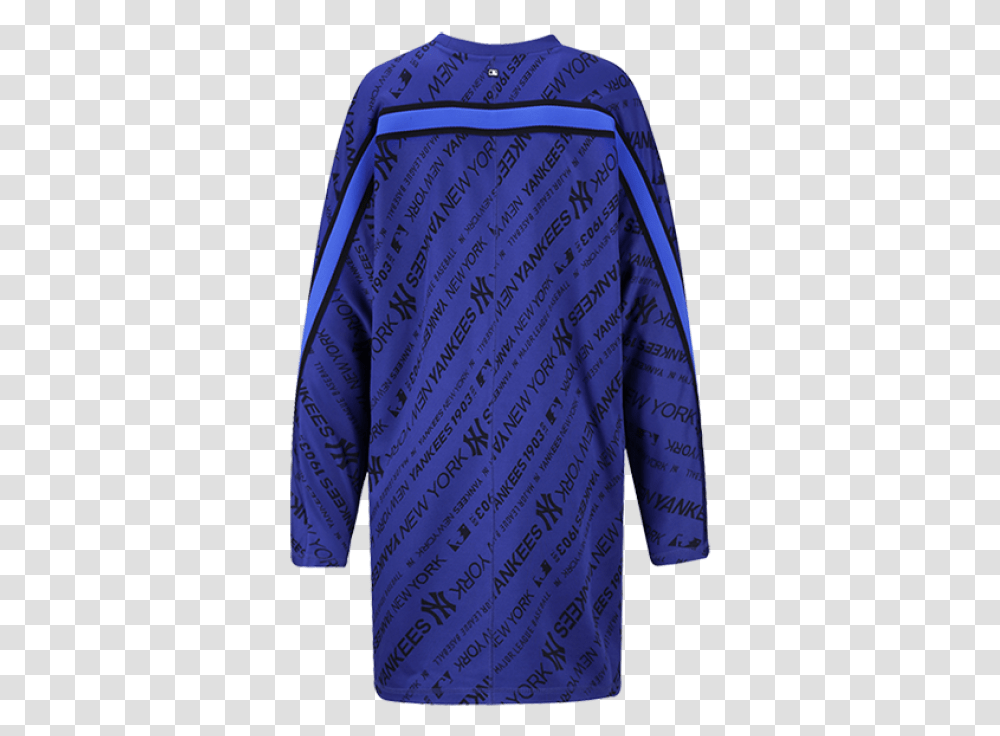 Women New York Yankees Diagonal Line Print Taping Dress Sweater, Clothing, Apparel, Sleeve, Long Sleeve Transparent Png