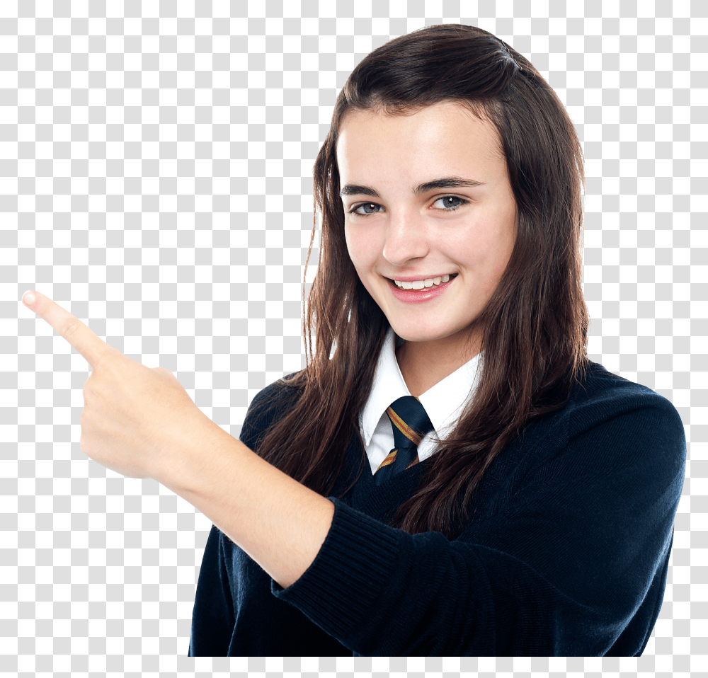 Women Pointing Left Royalty Free Transparent Png