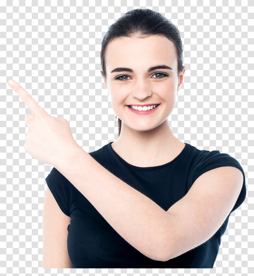 Women Pointing Left Woman Pointing Left Transparent Png