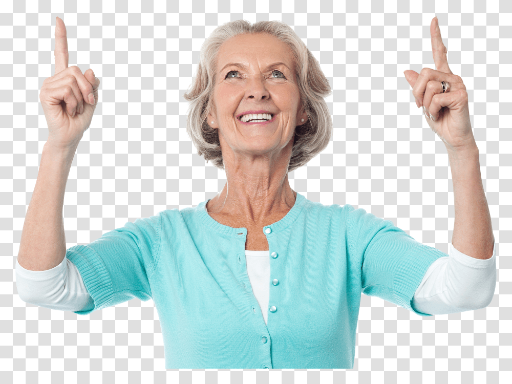 Women Pointing Top Pointing Transparent Png