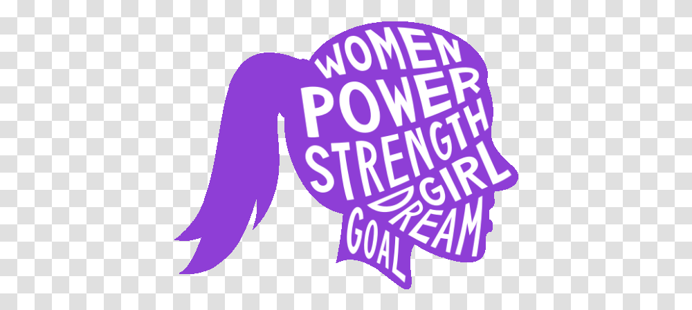 Women Power Strength Gif Language, Text, Label, Purple, Graphics Transparent Png