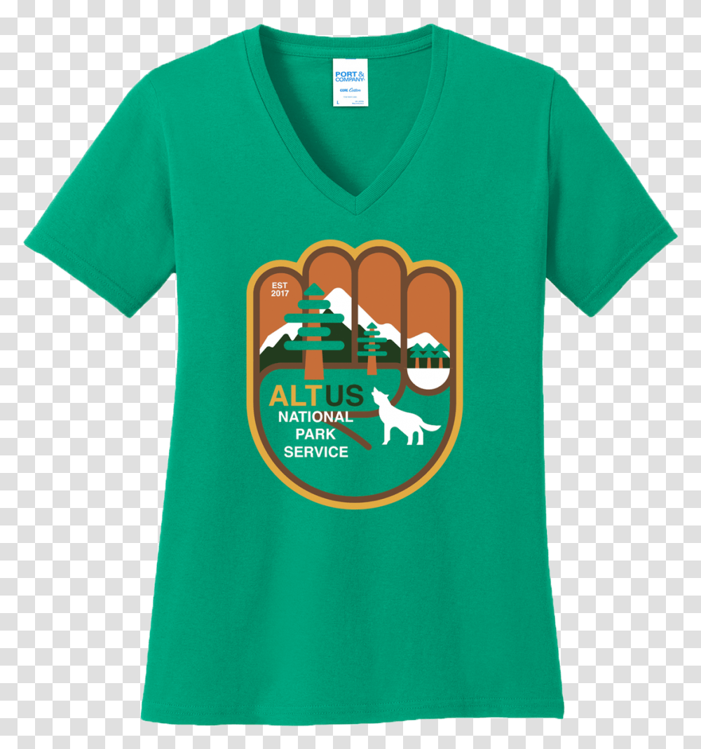 Women's 100 Cotton Kelly Green Altnps V Neck T Shirt Stem Gem T Shirts, Apparel, T-Shirt Transparent Png