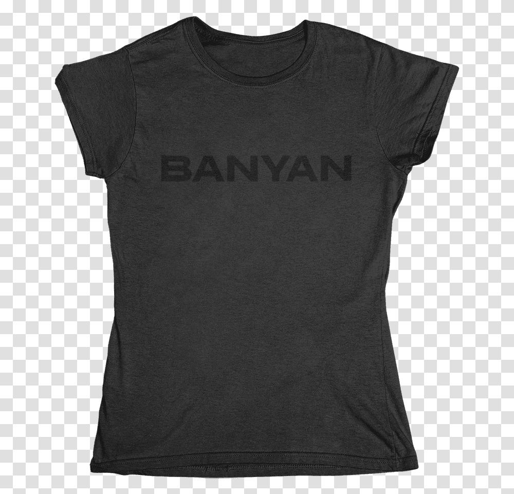 Women's Banyan Black On Black T Shirt Active Shirt, Apparel, T-Shirt, Sleeve Transparent Png