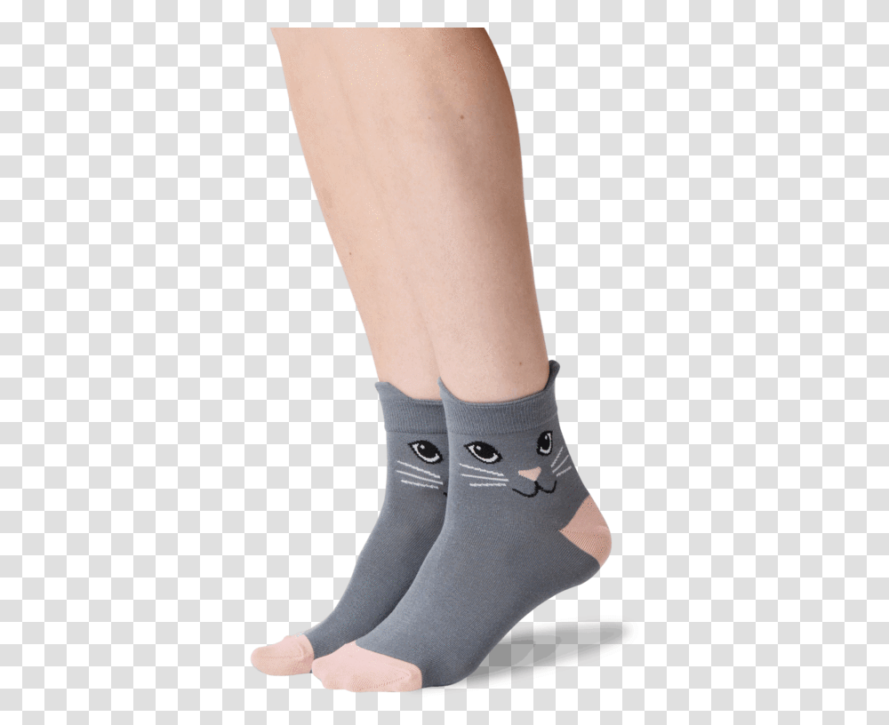 Women's Cat Ears Anklet Socks In Gray FrontClass Tights, Apparel, Shoe, Footwear Transparent Png