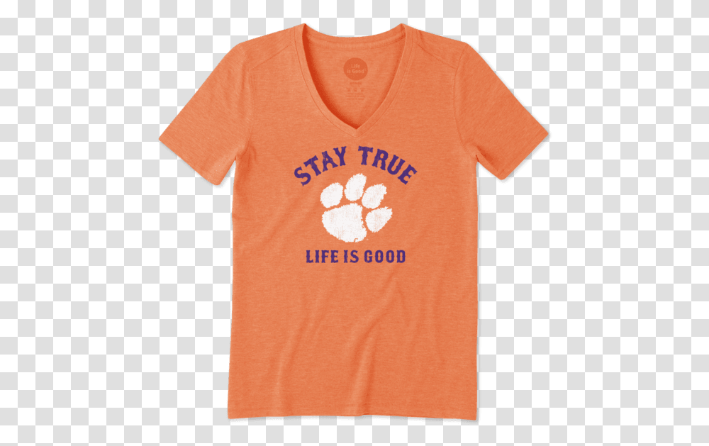 Women's Clemson Tigers Stay True Long Sleeve Cool Vee Michigan State Mom Shirt, Apparel, T-Shirt Transparent Png