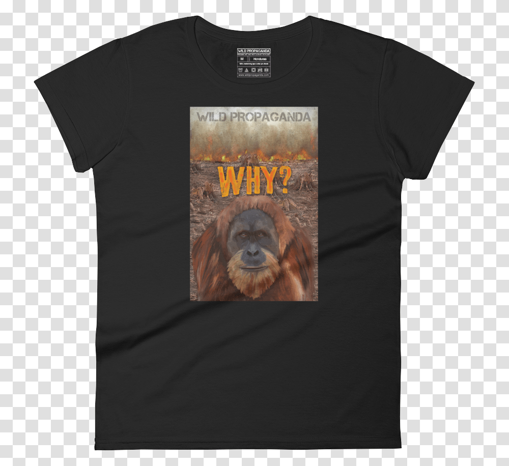 Women's Crew Neck T Shirt Orangutan Shirt, Apparel, T-Shirt, Dog Transparent Png