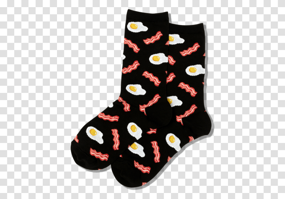 Women's Eggs And Bacon SocksClass Slick Lazy Image Hotsox, Stocking, Christmas Stocking, Gift Transparent Png