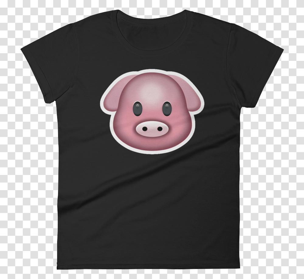 Women's Emoji T Shirt Domestic Pig, Apparel, T-Shirt, Mammal Transparent Png