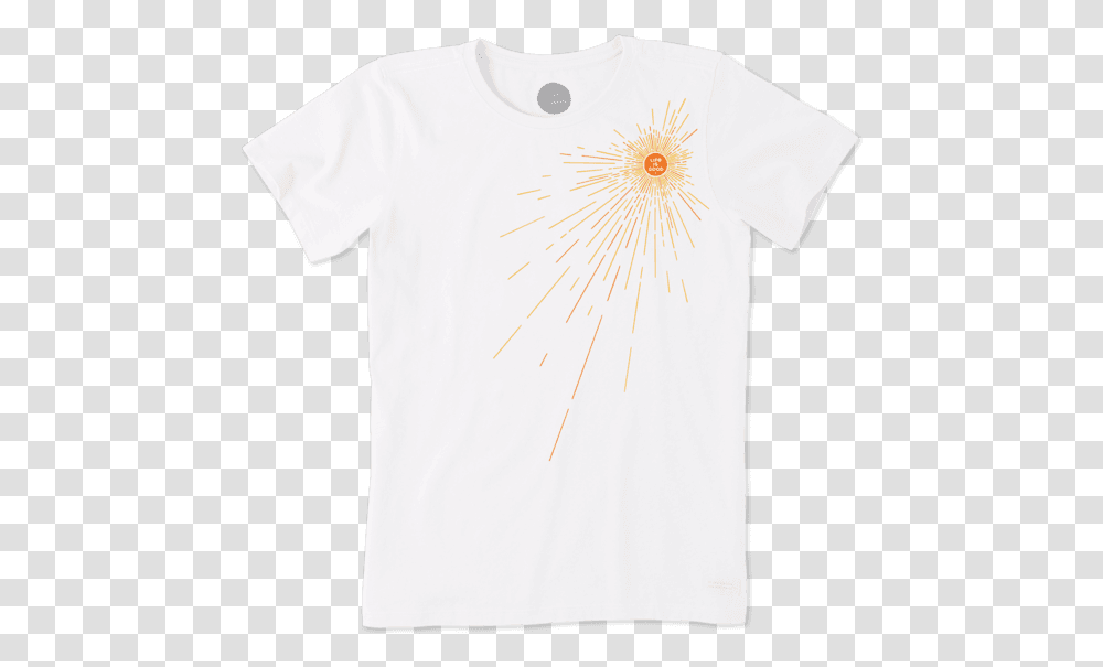 Women's Extended Sun Rays Crusher Tee Life Is Good Seagull Shirt, Apparel, T-Shirt, Plant Transparent Png