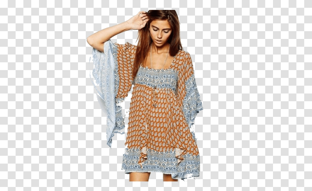 Women's Fashion Day Dress, Apparel, Female, Person Transparent Png