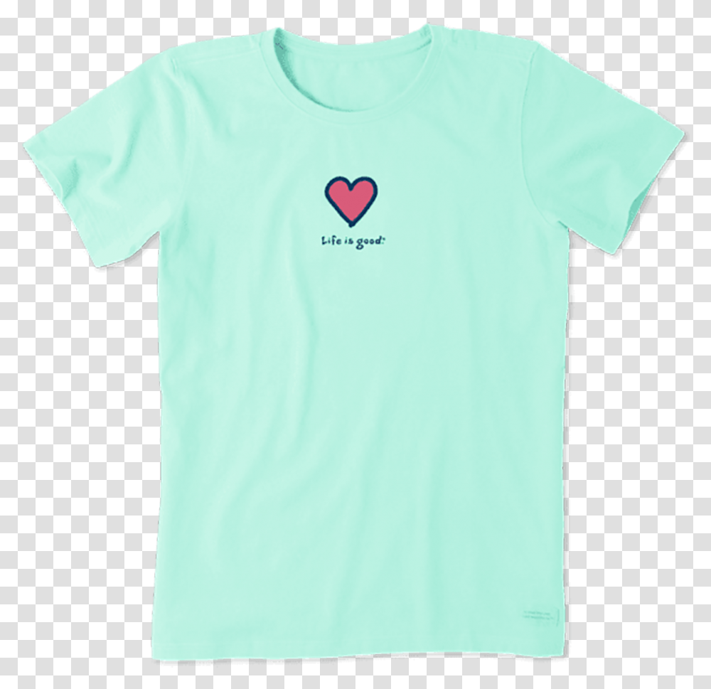Women's Heart Vintage Crusher Tee Heart, Apparel, T-Shirt, Sleeve Transparent Png