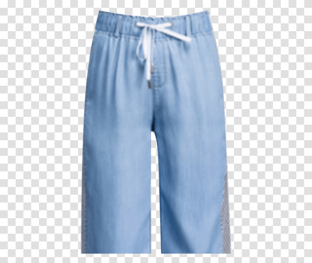 Women's Jeans Drawstring Mesh Breathable Casual Wide Pocket, Pants, Apparel, Denim Transparent Png