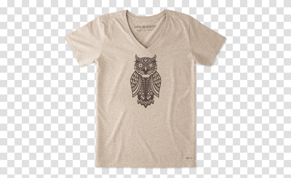 Women's Magic Owl Crusher Vee Life Is Good Owl T Shirt, Apparel, T-Shirt Transparent Png