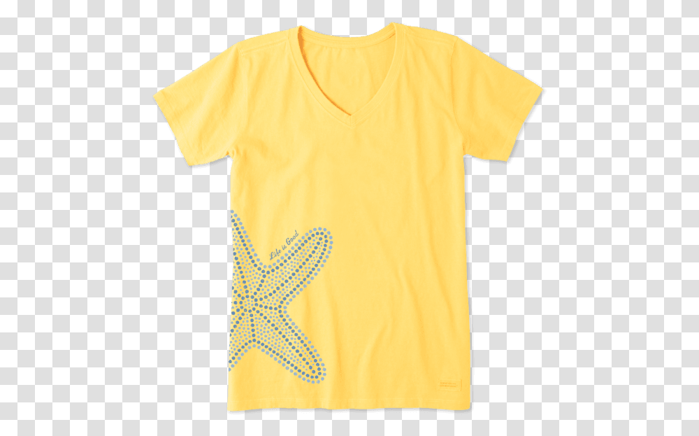 Women's Mosaic Starfish Crusher Vee Funny T Shirts, Apparel, T-Shirt, Sleeve Transparent Png