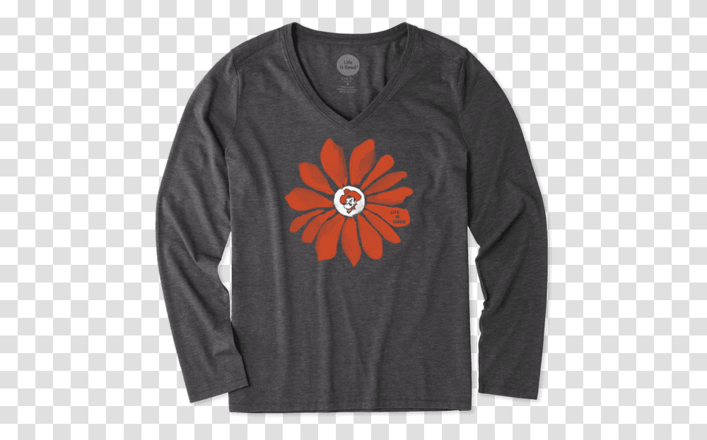 Women's Oklahoma State Cowboys Daisy Long Sleeve Cool Cool Wisconsin Badger Shirts, Apparel, Sweater, Sweatshirt Transparent Png