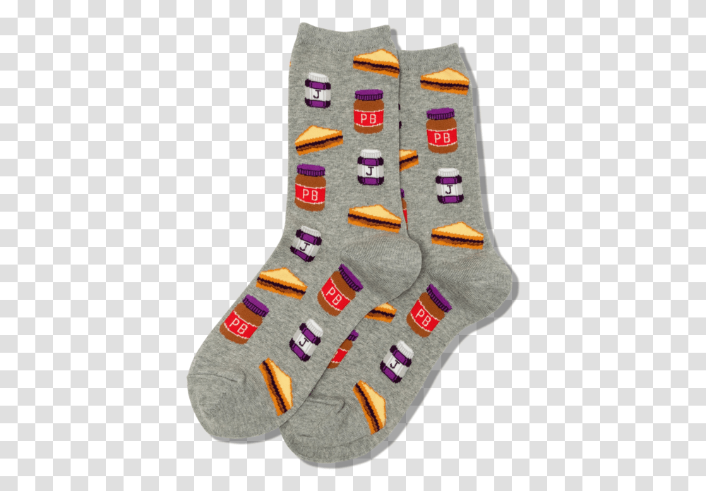 Women's Peanut Butter And Jelly SocksClass Slick Sock, Stocking, Gift, Christmas Stocking Transparent Png