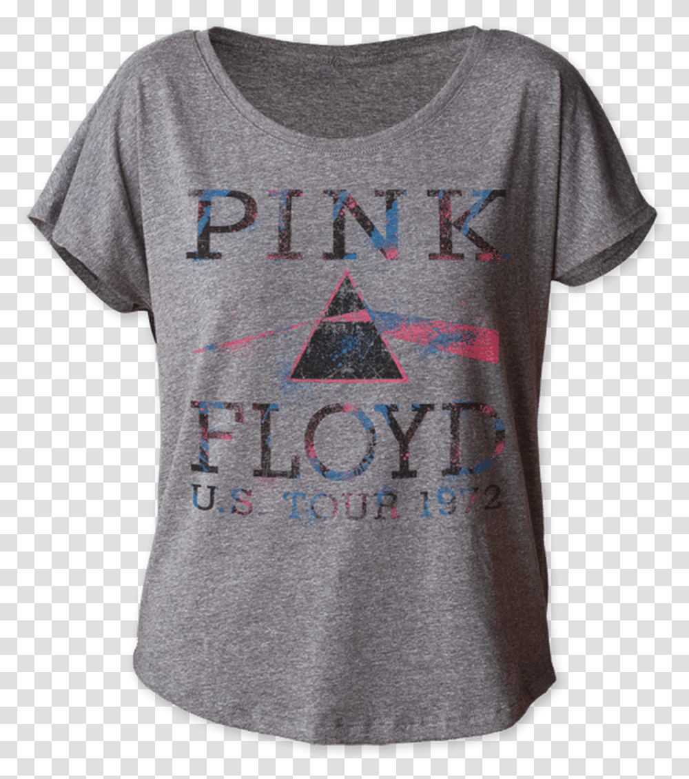 Women's Pink Floyd Us Tour 1972 Dolman T Shirt Active Shirt, Apparel, T-Shirt Transparent Png