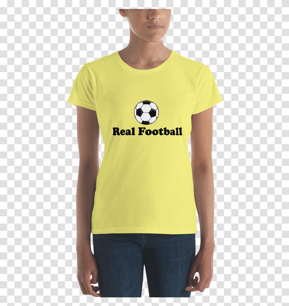 Women's Real Football Short Sleeve T Shirt T Shirt, Person, People, T-Shirt Transparent Png