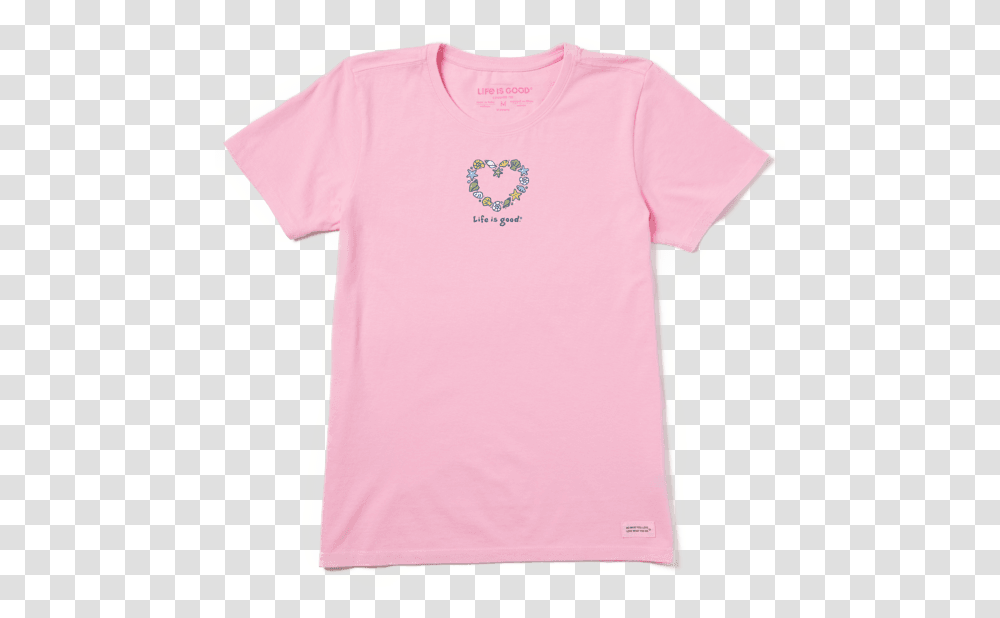 Women's Seashells Heart Vintage Crusher Tee T Shirt, T-Shirt, Sleeve, Plant Transparent Png