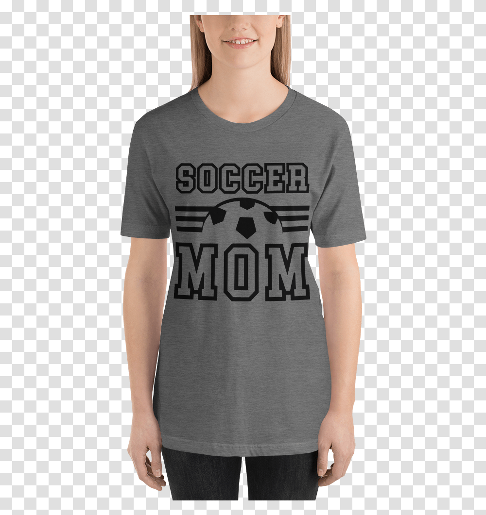 Women's Short Sleeve Soccer Mom T Shirt Try Again, Apparel, T-Shirt, Person Transparent Png